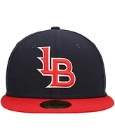 Men's New Era Navy Louisville Bats Authentic Collection Team Alternate 59FIFTY Fitted Hat