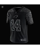 Men's Nike Sam Darnold Black Carolina Panthers Rflctv Limited Jersey