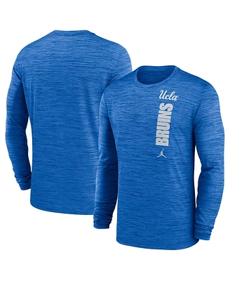 Jordan Men's Blue Ucla Bruins 2024 Sideline Velocity Performance Long Sleeve T-Shirt