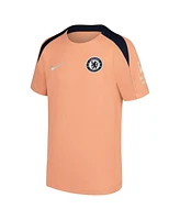Nike Big Boys and Girls Orange Chelsea 2024/25 Strike Training Performance T-Shirt