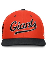 Nike Men's Orange/Black San Francisco Giants Cooperstown Collection Pro Performance Snapback Hat