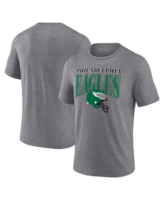 Fanatics Men's Heather Gray Philadelphia Eagles Go-Getter Tri-Blend T-Shirt