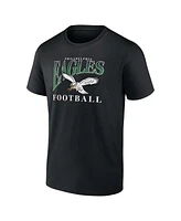 Fanatics Men's Black Philadelphia Eagles Football T-Shirt