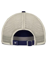 Nike Men's Navy/Natural Milwaukee Brewers Cooperstown Collection Club Trucker Adjustable Hat