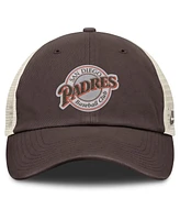 Nike Men's Brown/Natural San Diego Padres Cooperstown Collection Club Trucker Adjustable Hat