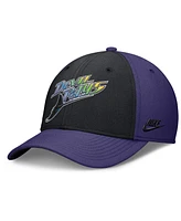 Nike Men's Purple/Black Tampa Bay Rays Rise Swoosh Performance Flex Hat