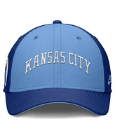 Nike Men's Royal/Light Blue Kansas City Royals Rise Swoosh Performance Flex Hat