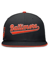 Nike Men's Black Baltimore Orioles True Performance Fitted Hat