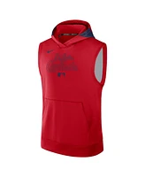 Nike Men's Red St. Louis Cardinals Authentic Collection Performance Sleeveless Pullover Hoodie