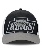 Fanatics Men's Black/Silver Los Angeles Kings Authentic Pro A-Frame Rink Adjustable Hat