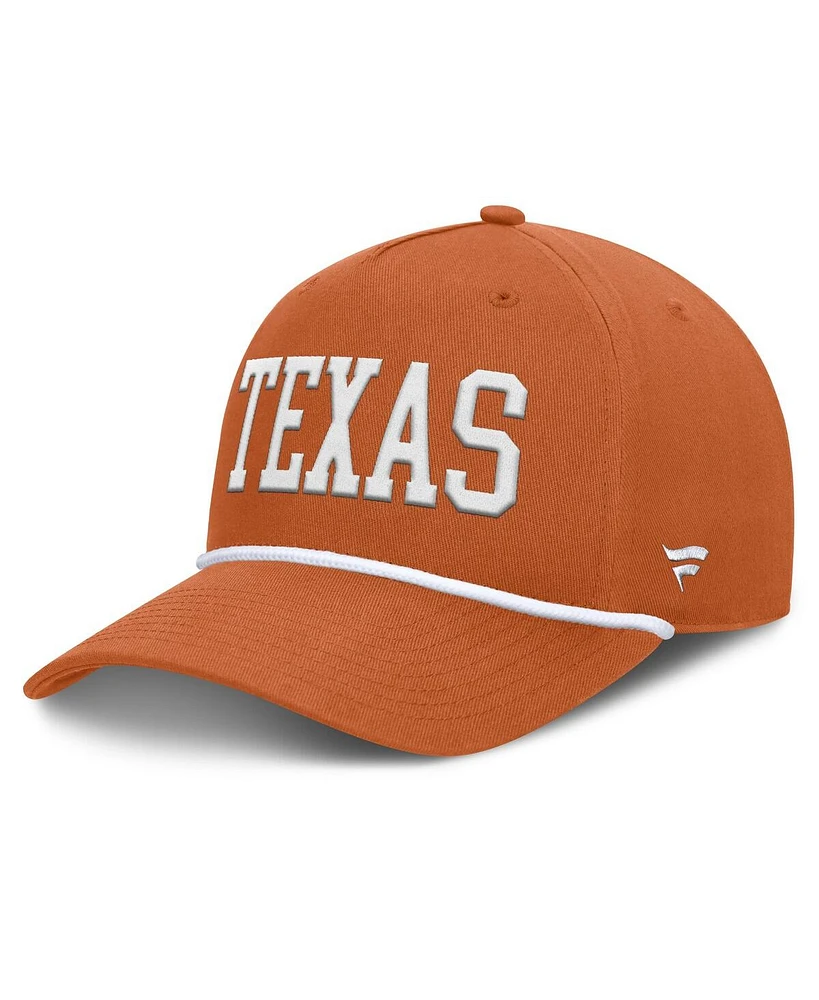 Fanatics Men's Texas Orange Texas Longhorns Foul Ball Rope Adjustable Hat