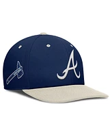 Nike Men's Navy/Cream Atlanta Braves Pro Performance Snapback Hat