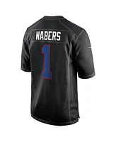 Nike Men's Malik Nabers Carbon Black New York Giants Fashion Jersey
