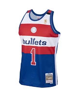 Men's Mitchell & Ness Rod Strickland Royal Washington Bullets 1996/97 Hardwood Classics Swingman Jersey