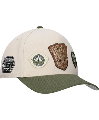Lids Men's Cream Guardians of the Galaxy Groot A-Frame Adjustable Hat