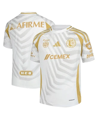 Adidas Big Boys and Girls White Tigres Uanl 2024/25 Replica Jersey