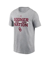 Jordan Men's Heather Gray Oklahoma Sooners Dna Lockup T-Shirt