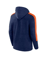 Fanatics Men's Heather Navy Houston Astros Gains Fleece Full-Zip Hoodie