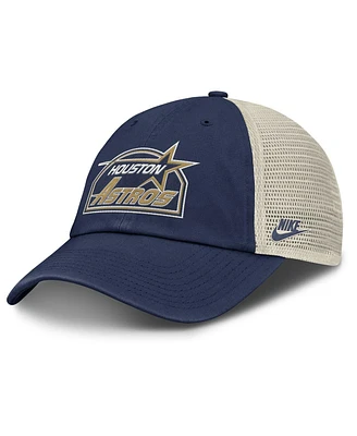 Nike Men's Navy/Natural Houston Astros Cooperstown Collection Club Trucker Adjustable Hat