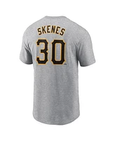 Nike Men's Paul Skenes Heather Gray Pittsburgh Pirates Fuse Name Number T-Shirt