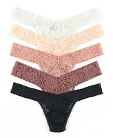 Hanky Panky Women's Daily Lace Low Rise Thong Underwear Pack