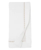 Saro Lifestyle Timeless Chainlink Embroidery Napkin, Set of 4