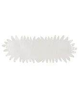 Saro Lifestyle Leafy Elegance Beaded Table Runner, 12" x 33"