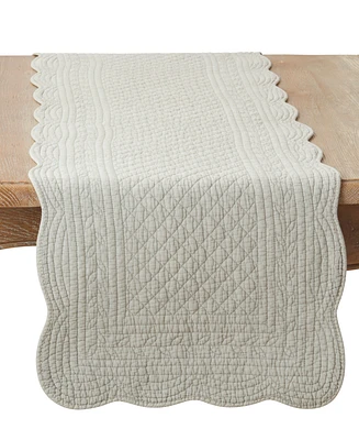 Saro Lifestyle Charming Quilted Table Runner, 16" x 72"