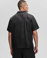 Mode of One Men's Camp Collar Twill Shirt, Exclusively at Macy's