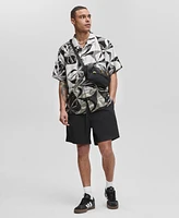 Mode of One Men's Short-Sleeve Slick Play Camp Collar Shirt, Exclusively at Macy's