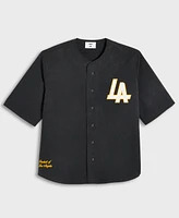 Mode of One Men's Washed Crinkle Baseball Jersey, Exclusively at Macy's