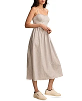 Lucky Brand Women's Corset Poplin Midi Dress