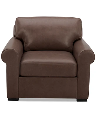 Radley Roll Arm 38" Leather Chair, Exclusively at Macy's