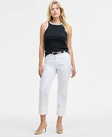 On 34th Women's Contrast Tipped Micro Rib Tank Top, Exclusively at Macy's