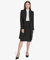 Halston Women's Contrast-Lined Duster Blazer