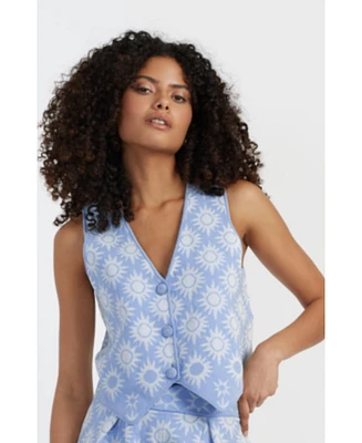 Chinti & Parker Women's Laura Whitmore Sunflower Waistcoat