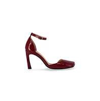Liebe Onix Burgundy Leather Pumps