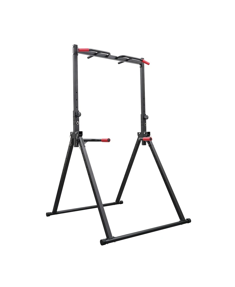 Zenova Pull Up Bar Dip Bar Power Tower Workout Dip Station Height 600lbs