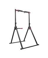 Zenova Pull Up Bar Dip Bar Power Tower Workout Dip Station Height 600lbs