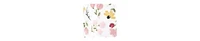 Hudson Baby Infant Girl Long Sleeve Plush Faux Fur Sleeping Bag, Wearable Blanket, Soft Painted Floral