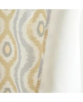 Hlc.me Tanner Ogee Ikatt Damask Patterned Window Grommet Curtains Bedroom