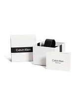 Calvin Klein Men's Gauge Silver Tone Stainless Steel Bracelet Watch, 41mm