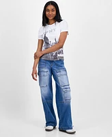 Pretty Rebellious Juniors' Ny Photo-Print T-Shirt