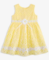 Blueberi Boulevard Baby Girls Daisy-Trim Eyelet Sundress