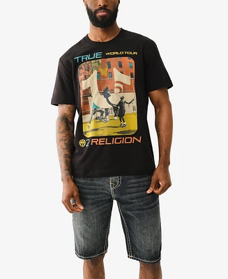 True Religion Men's Short Sleeve Court T-Shirt