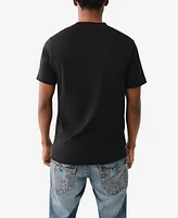 True Religion Men's Shorts Sleeve Tiger Face T-Shirt