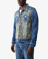 True Religion Men's Super T Jimmy Buddah Camo Jacket