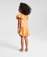 Epic Threads Toddler Girl Stripe Woven Short Set, Exclusively at Macy's