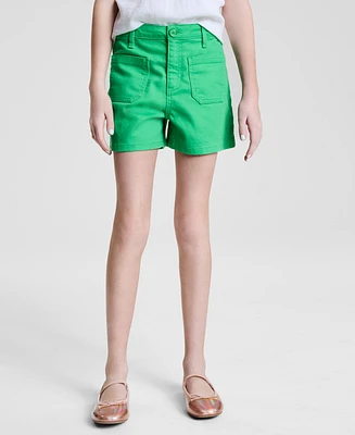 Epic Threads Little & Big Girls Twill Patch-Pocket Shorts, Exclusively at Macy's