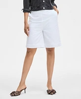 On 34th Women's Linen-Blend Pull-On Shorts, Exclusively at Macy's
